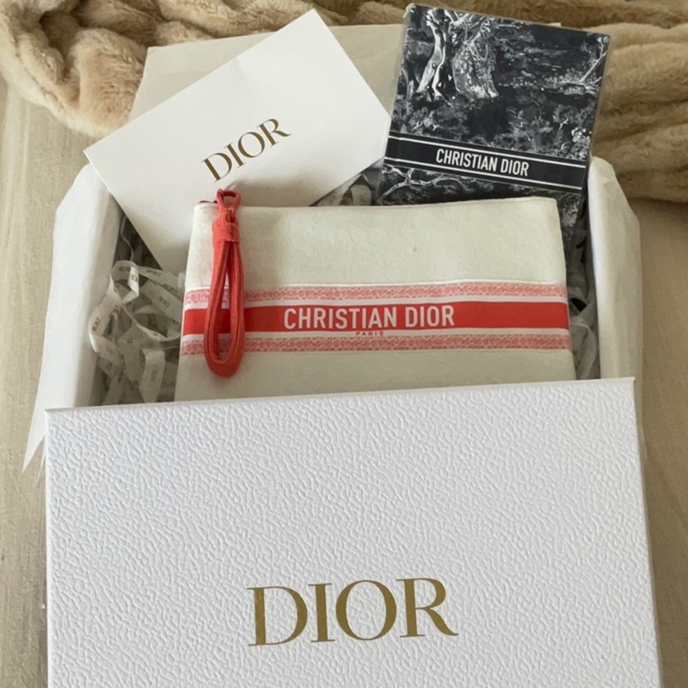 Dior terry cosmetics pouch & Notebook with Box